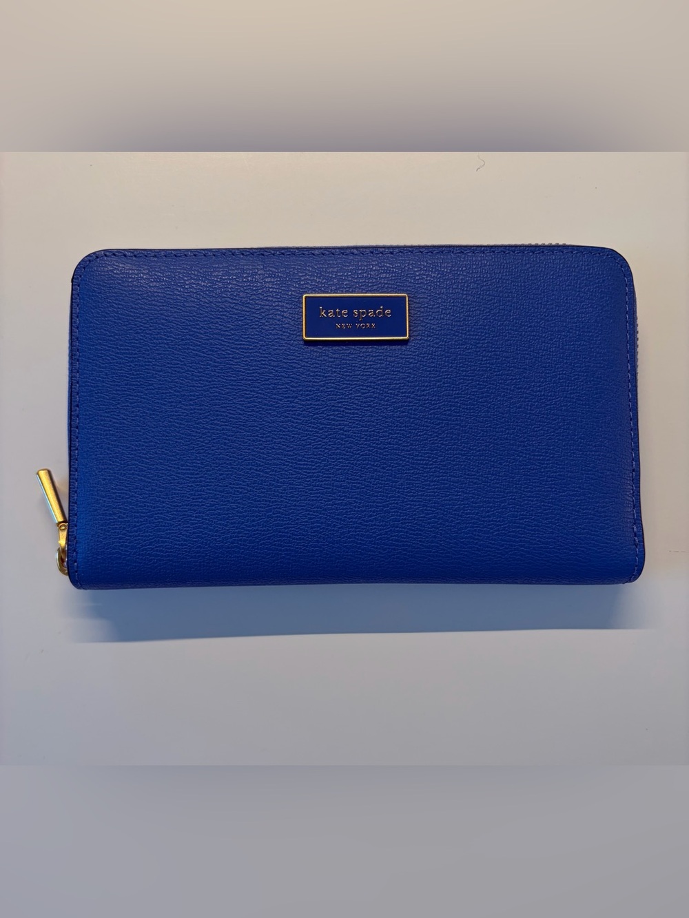Kate Spade Katy Textured Leather Medium Zip Around Wallet Color Fluorite